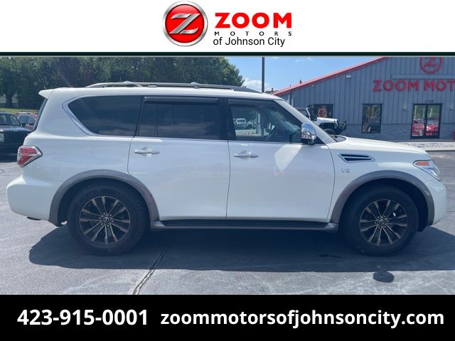 Pearl White 2017 Nissan Armada SUV / Crossover Four-Wheel Drive 7-Speed Automatic