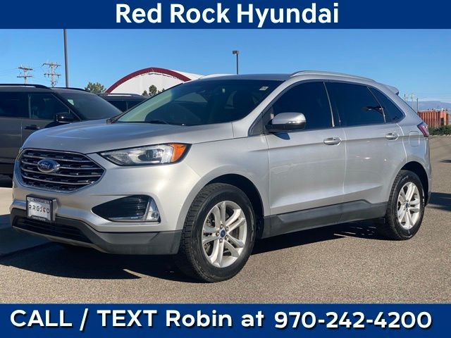 Ingot Silver 2019 Ford Edge SEL AWD SUV / Crossover All-Wheel Drive 8-Speed Automatic