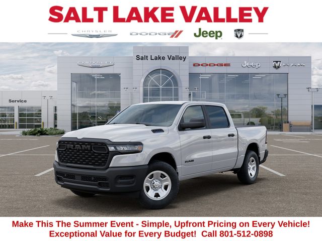 Bright White Clearcoat 2026 RAM 1500 Tradesman Crew Cab 4WD Pickup Truck Four-Wheel Drive 8-Speed Automatic