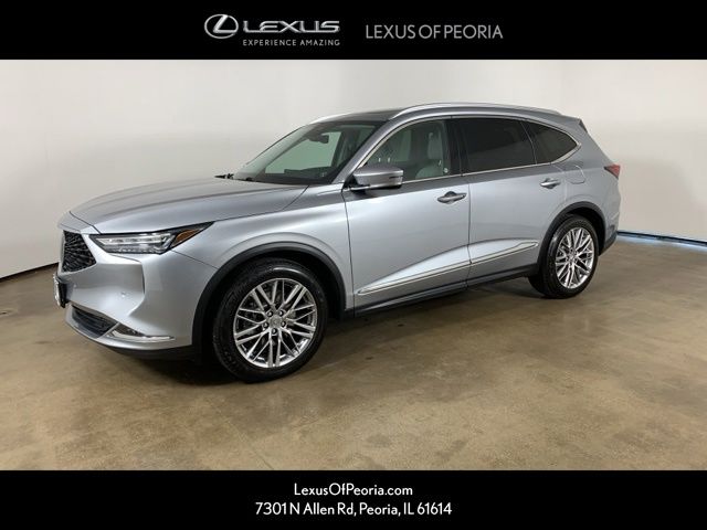 Silver 2023 Acura MDX SH-AWD with Advance Package SUV / Crossover All-Wheel Drive Automatic