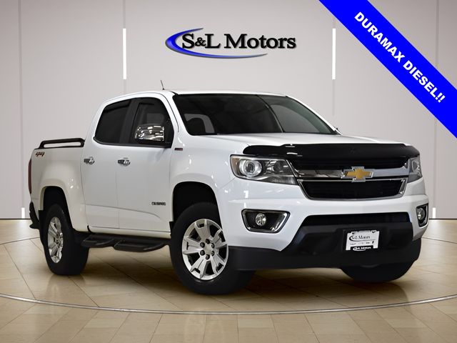 Summit White 2018 Chevrolet Colorado LT Crew Cab 4WD Pickup Truck Four-Wheel Drive 6-Speed Automatic