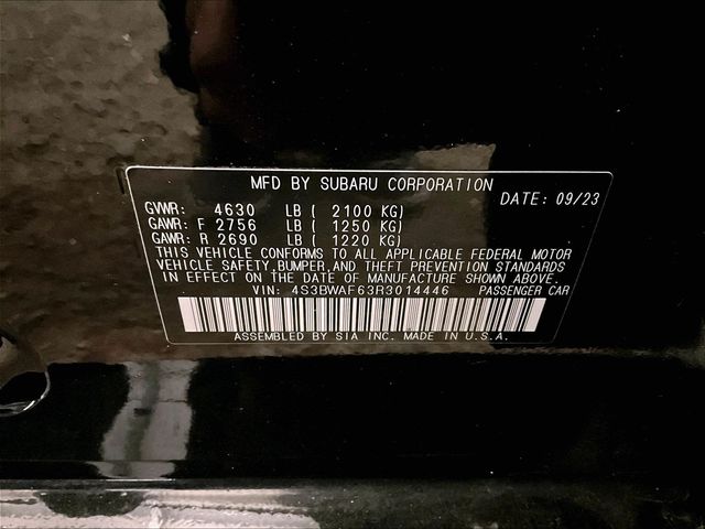 2024 Subaru Legacy Premium Black at Rafferty Subaru