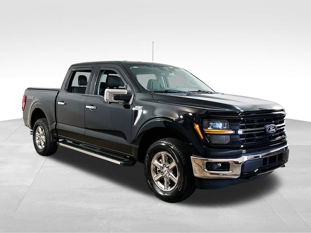 Black Metallic 2024 Ford F-150 XLT SuperCrew 4WD Pickup Truck Four-Wheel Drive Automatic