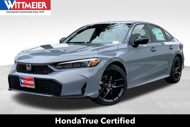 Gray 2026 Honda Civic Hybrid Sport Sedan FWD Sedan Front-Wheel Drive Continuously Variable Transmission