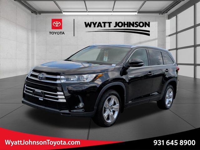Midnight Black Metallic 2019 Toyota Highlander Hybrid SUV / Crossover All-Wheel Drive Continuously Variable Transmission