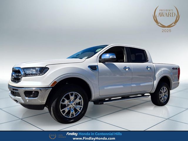 White Platinum 2019 Ford Ranger Pickup Truck Four-Wheel Drive Automatic