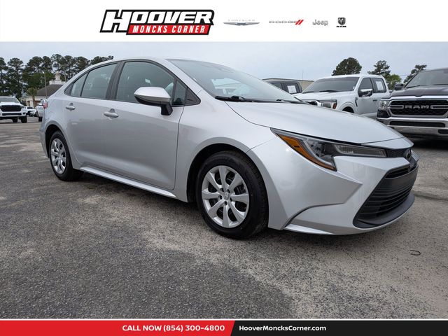 Classic Silver Metallic 2024 Toyota Corolla LE FWD Sedan Front-Wheel Drive Continuously Variable Transmission
