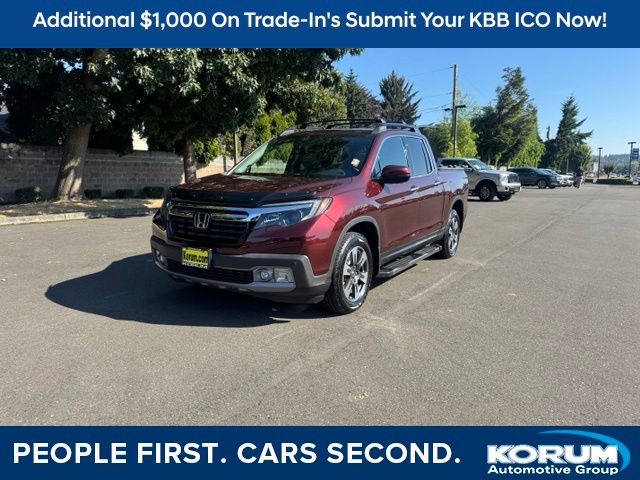 Gray (Modern Steel) 2017 Honda Ridgeline Pickup Truck All-Wheel Drive 6-Speed Automatic
