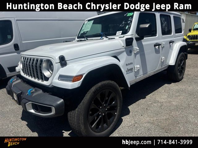 Bright White Clearcoat 2024 Jeep Wrangler 4xe SUV / Crossover Four-Wheel Drive 8-Speed Automatic