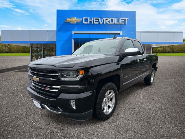 Black 2017 Chevrolet Silverado 1500 Pickup Truck Four-Wheel Drive 8-Speed Automatic Overdrive