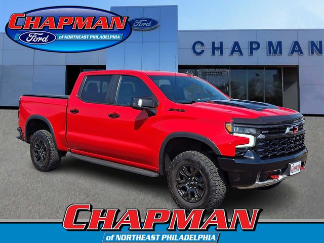 Red 2022 Chevrolet Silverado 1500 ZR2 Crew Cab 4WD Pickup Truck Four-Wheel Drive Automatic