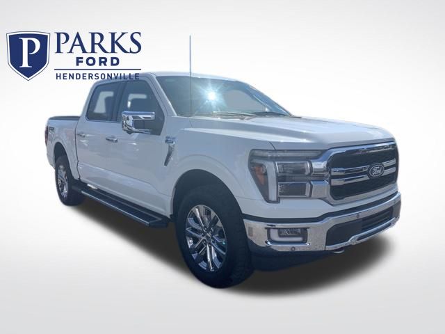 Star White Metallic Tri-Coat 2024 Ford F-150 Lariat SuperCrew 4WD Pickup Truck Four-Wheel Drive Automatic