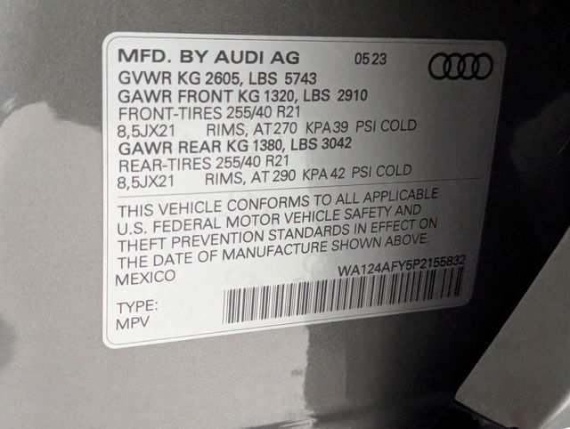 used 2023 Audi SQ5 Sportback car, priced at $50,781