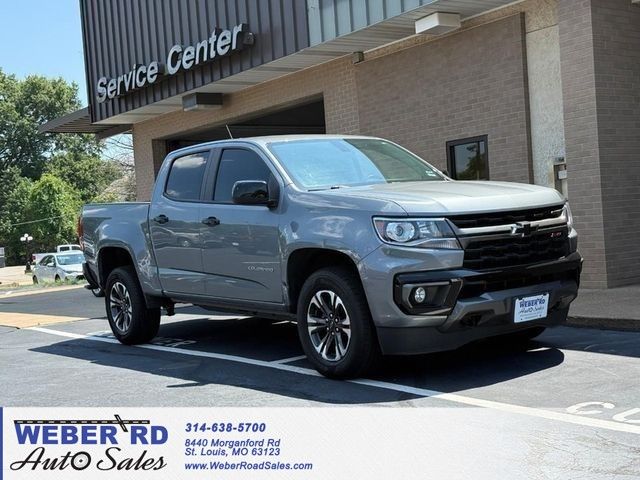 Gray (Satin Steel Metallic) 2021 Chevrolet Colorado Pickup Truck Four-Wheel Drive 8-Speed Automatic