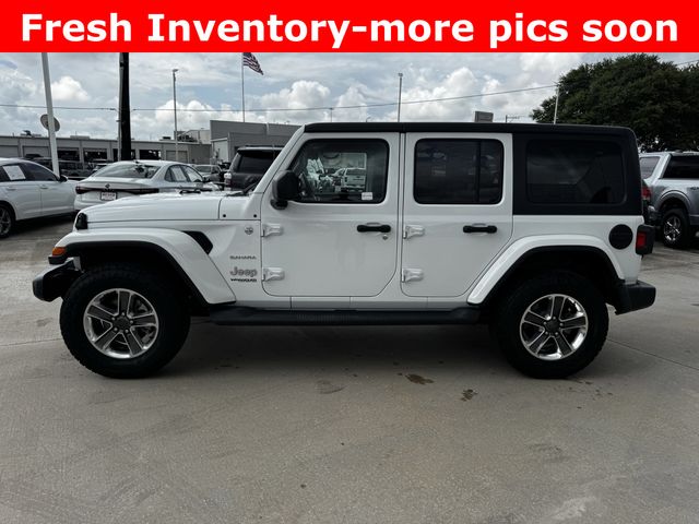 2020 Jeep Wrangler Unlimited Sahara White/off-white at DeMontrond Auto Country