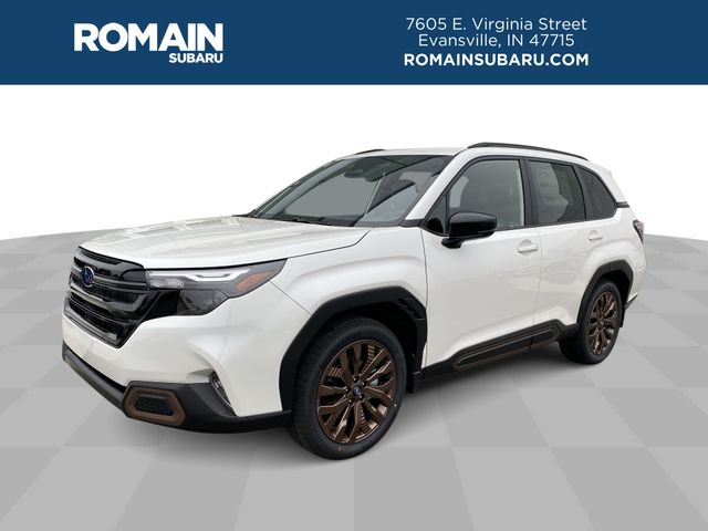 Crystal White Pearl 2025 Subaru Forester SUV / Crossover All-Wheel Drive Continuously Variable Transmission