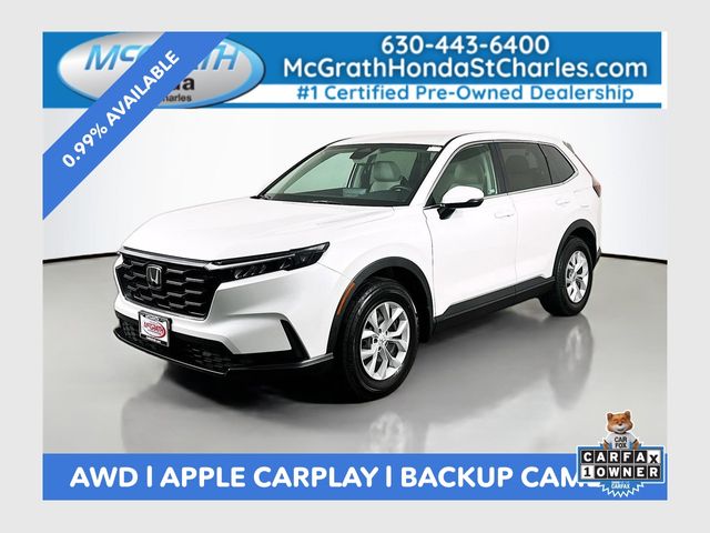 Platinum White Pearl 2025 Honda CR-V LX AWD SUV / Crossover All-Wheel Drive Continuously Variable Transmission