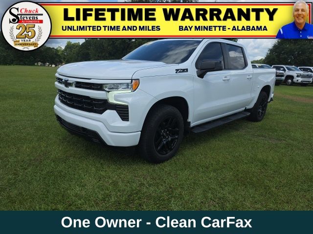 Summit White 2024 Chevrolet Silverado 1500 Pickup Truck Four-Wheel Drive Automatic