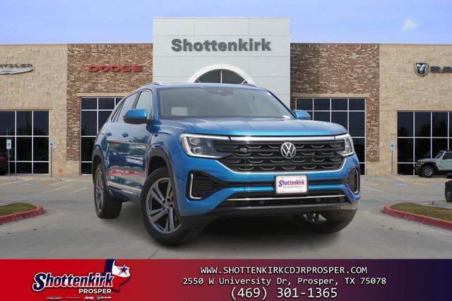 Blue 2024 Volkswagen Atlas Cross Sport SEL R-Line 4Motion SUV / Crossover All-Wheel Drive 8-Speed Automatic