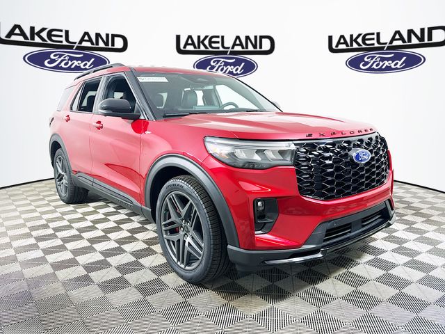 Rapid Red Metallic Tinted Clearcoat 2026 Ford Explorer ST-Line RWD SUV / Crossover Rear-Wheel Drive Automatic