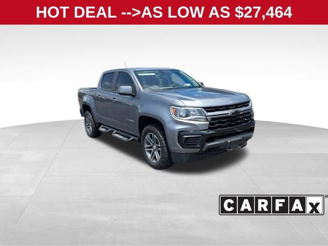 Gray (Satin Steel Metallic) 2022 Chevrolet Colorado Pickup Truck Four-Wheel Drive 8-Speed Automatic