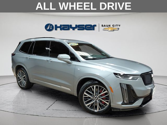 Argent Silver Metallic 2024 Cadillac XT6 SUV / Crossover Four-Wheel Drive 9-Speed Automatic