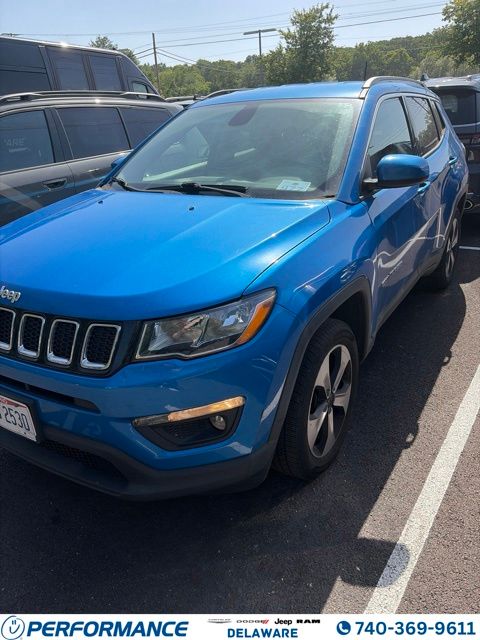 Laser Blue Pearlcoat 2018 Jeep Compass SUV / Crossover Four-Wheel Drive 9-Speed Automatic