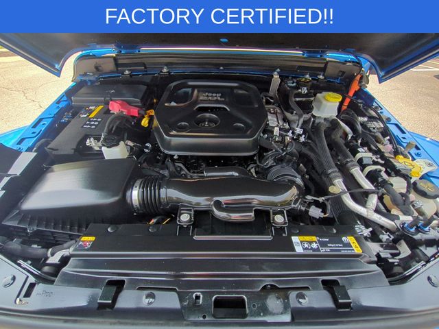 Used 2021 Blue Jeep Unlimited Sahara 4xe image 36