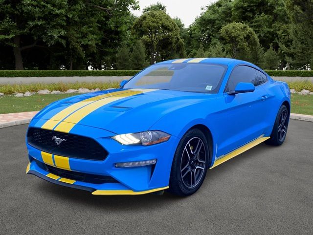 Grabber Blue Metallic 2022 Ford Mustang EcoBoost Fastback RWD Coupe Rear-Wheel Drive Automatic