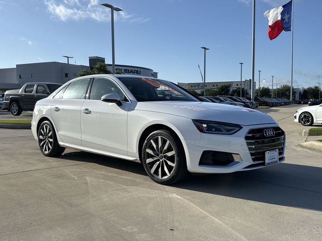 Ibis White 2022 Audi A4 quattro Premium 40 TFSI AWD Sedan All-Wheel Drive 7-Speed Automatic
