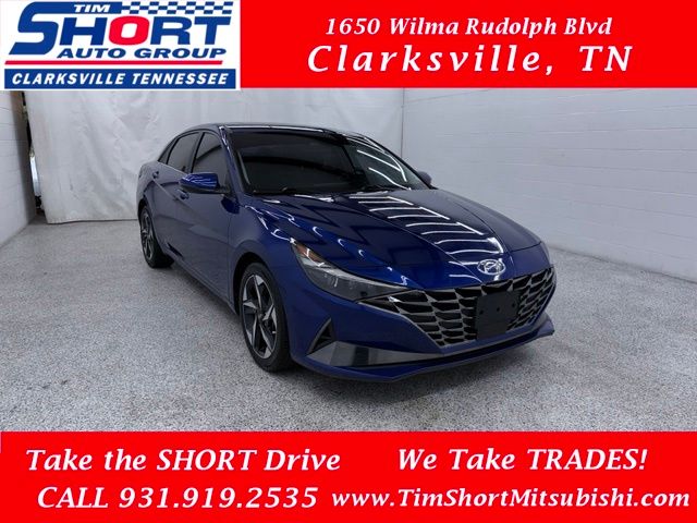 Intense Blue 2021 Hyundai Elantra Sedan Front-Wheel Drive Continuously Variable Transmission