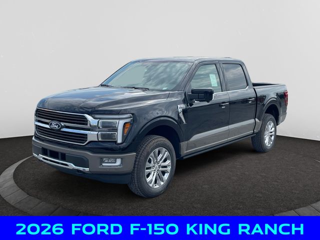 Black 2026 Ford F-150 King Ranch SuperCrew 4WD Pickup Truck Four-Wheel Drive Automatic