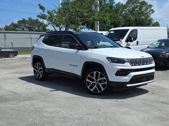 Bright White Clearcoat 2025 Jeep Compass Limited 4WD SUV / Crossover Four-Wheel Drive 8-Speed Automatic