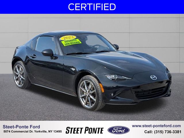 Jet Black Mica 2023 Mazda MX-5 Miata RF Grand Touring RWD Convertible Rear-Wheel Drive 6-Speed Automatic