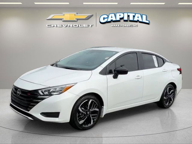 Aspen White Tricoat 2025 Nissan Versa SR FWD Sedan Front-Wheel Drive Continuously Variable Transmission