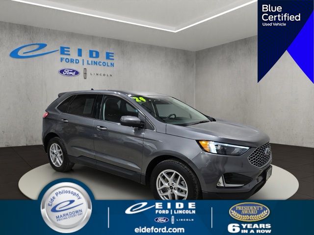 Carbonized Gray Metallic 2024 Ford Edge SUV / Crossover All-Wheel Drive 8-Speed Automatic