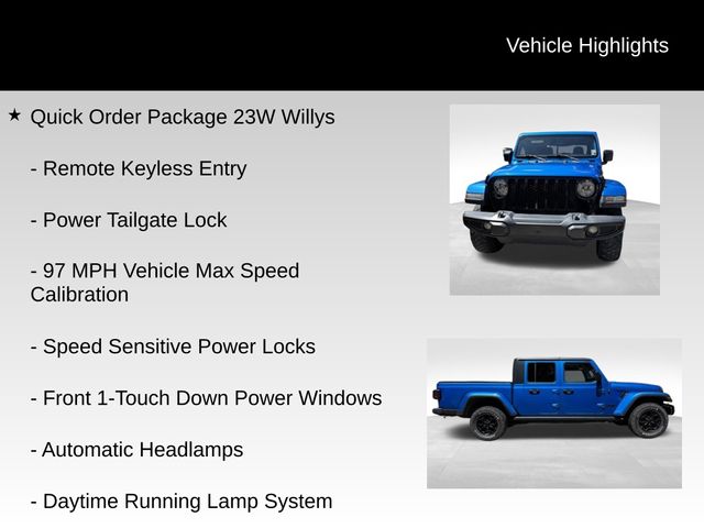 2022 Jeep Gladiator Willys
