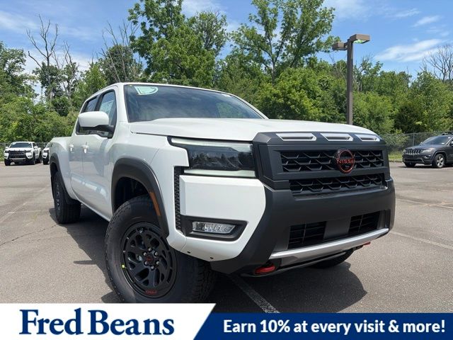 Glacier White 2026 Nissan Frontier PRO-4X Crew Cab LB 4WD Pickup Truck Four-Wheel Drive 9-Speed Automatic Overdrive