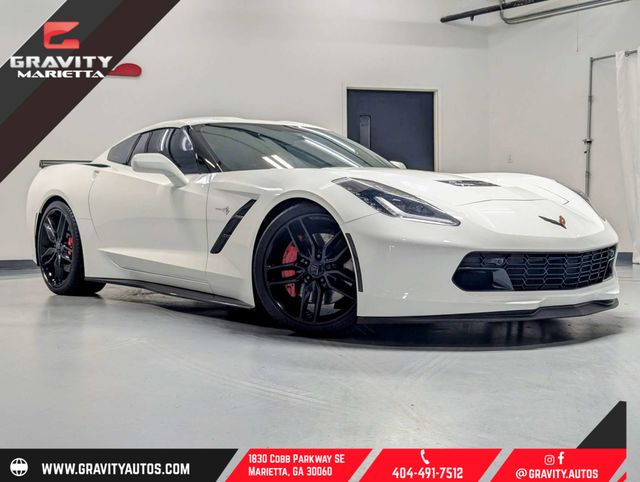 Arctic White 2017 Chevrolet Corvette Stingray Z51 2LT Coupe RWD Coupe Rear-Wheel Drive 7-Speed Manual