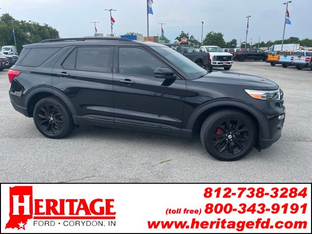 Black Metallic 2023 Ford Explorer SUV / Crossover All-Wheel Drive Automatic