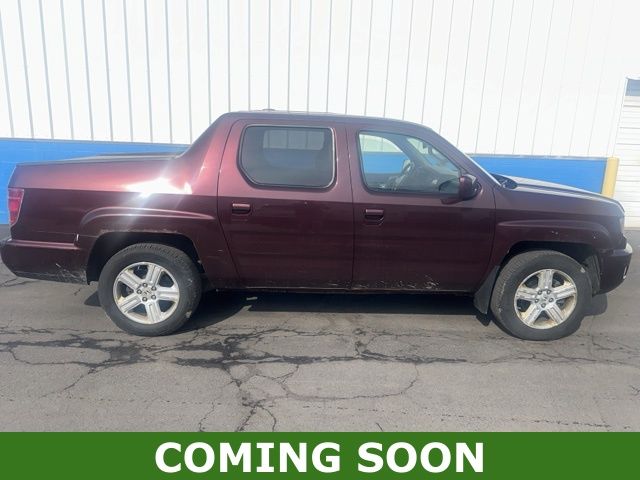 Red (Maroon) 2010 Honda Ridgeline RTL Pickup Truck Four-Wheel Drive 5-Speed Automatic