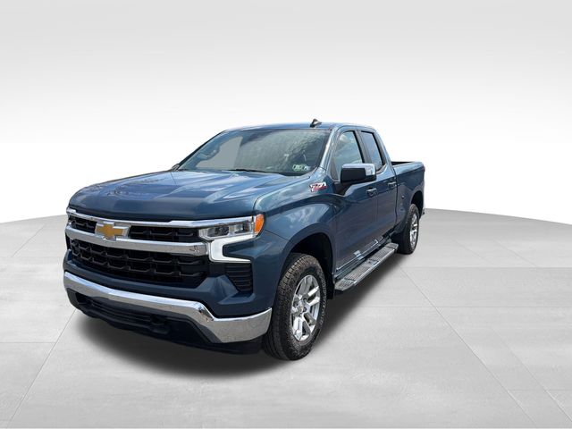 Lakeshore Blue Metallic 2024 Chevrolet Silverado 1500 LT Double Cab 4WD Pickup Truck Four-Wheel Drive Automatic