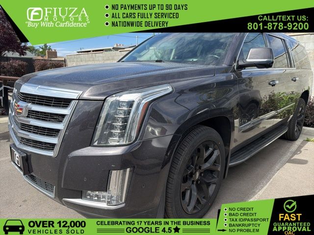Dark Granite Metallic 2018 Cadillac Escalade ESV Luxury 4WD SUV / Crossover Four-Wheel Drive