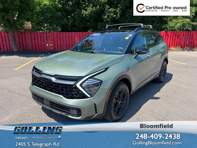 Jungle Green/Ebony Black Roof 2023 Kia Sportage SUV / Crossover All-Wheel Drive 8-Speed Automatic