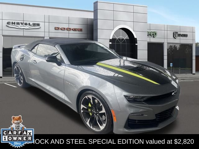 Sharkskin Metallic 2023 Chevrolet Camaro Convertible Rear-Wheel Drive Automatic