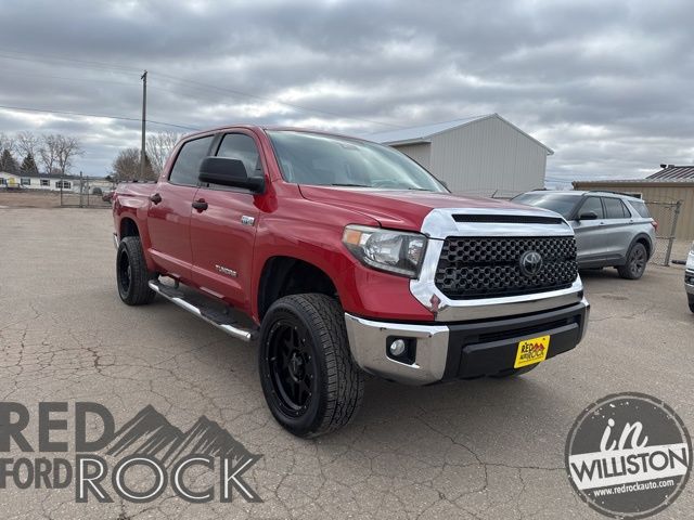 Barcelona Red Metallic 2020 Toyota Tundra SR5 CrewMax 4WD Pickup Truck Four-Wheel Drive 6-Speed Automatic