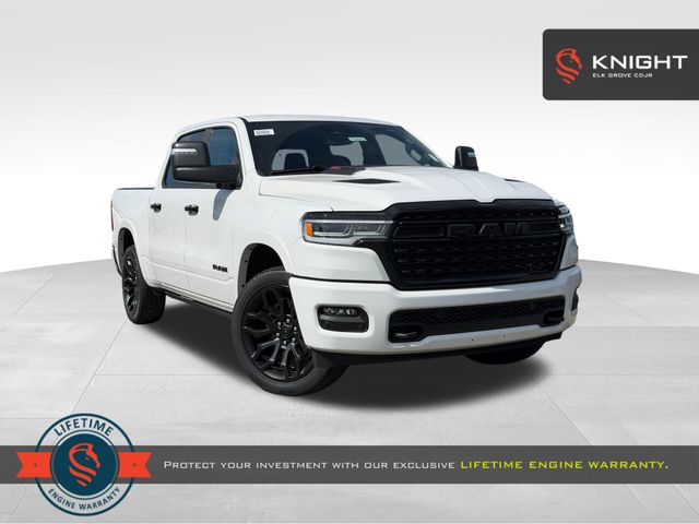 Bright White Clearcoat 2026 RAM 1500 Limited Crew Cab 4WD Pickup Truck Four-Wheel Drive 8-Speed Automatic