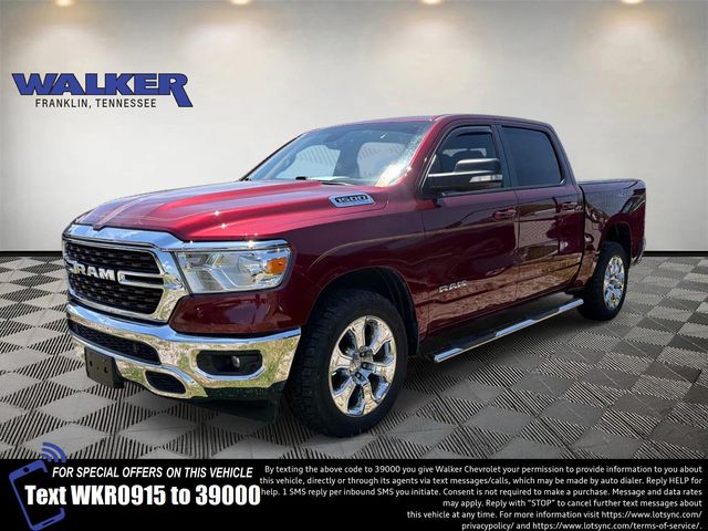 Delmonico Red Pearlcoat 2022 RAM 1500 Big Horn Crew Cab 4WD Pickup Truck Four-Wheel Drive 8-Speed Automatic