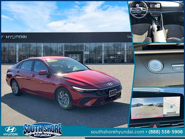 Red 2024 Hyundai Elantra Sedan Front-Wheel Drive Continuously Variable Transmission