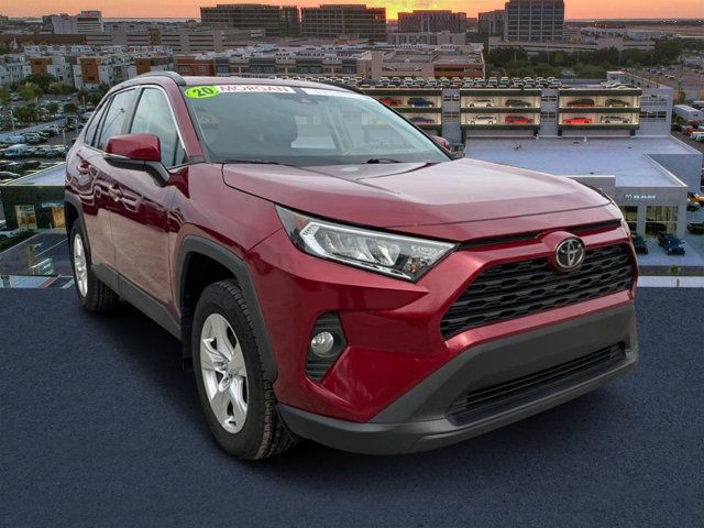 Red (Ruby Flare Pearl) 2020 Toyota RAV4 XLE AWD SUV / Crossover All-Wheel Drive 8-Speed Automatic